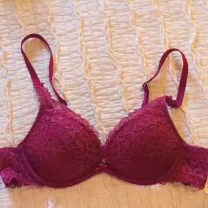 Rose Blush Colored Lace Bra